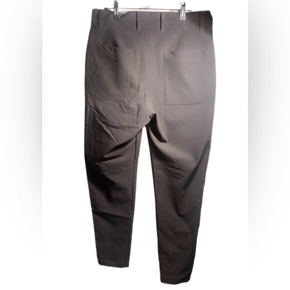 Lululemon black slim tapered heavyweight wrinkle resistant stretch twill pant 31 - Picture 3 of 4